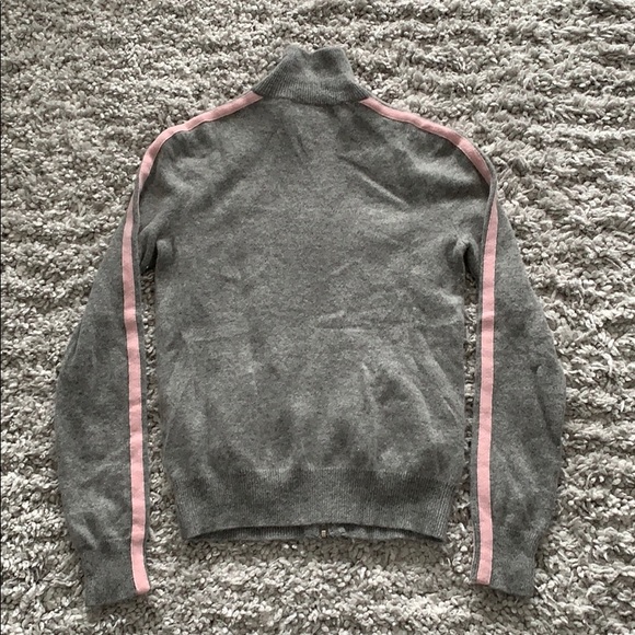 RL Pink Pony cashmere turtleneck cardigan